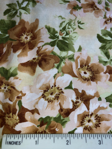 Cottage Rose - FS412 - Roses in tones of Beige, Cream & Brown