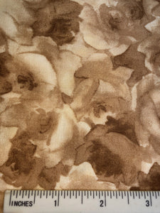 Colour Collage - FS476 - Shades of Cream through to warm Browns overlapping roses