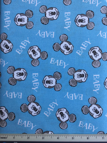 Oh boy Mickey Toss - FS022 - Blue background with Mickey Mouse face