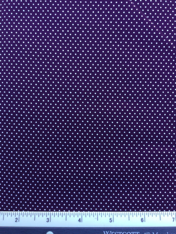 Sevenberry Pindot - FS036 - Purple background with White spots