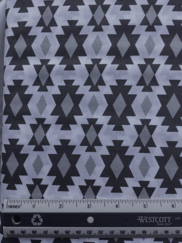 Bonne Nuit - FS0075 - White background with shades of grey motifs