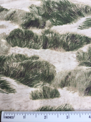 Danscapes Summerscapes - FS099 - Sand / Beige background with Coastal Grass